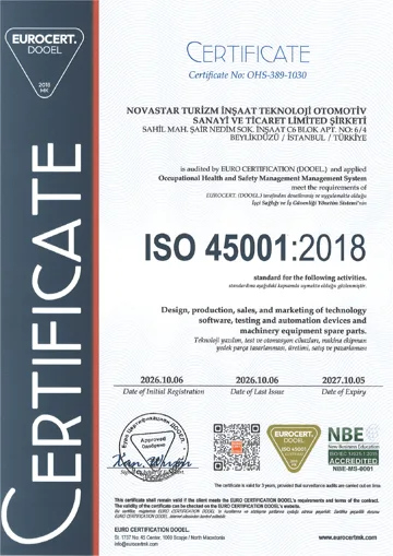 Сертификат ISO 45001:2018 OHS-389-1030