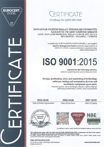 Сертификат ISO 9001:2015 QMS-389-1030